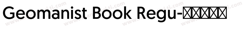 Geomanist Book Regu字体转换